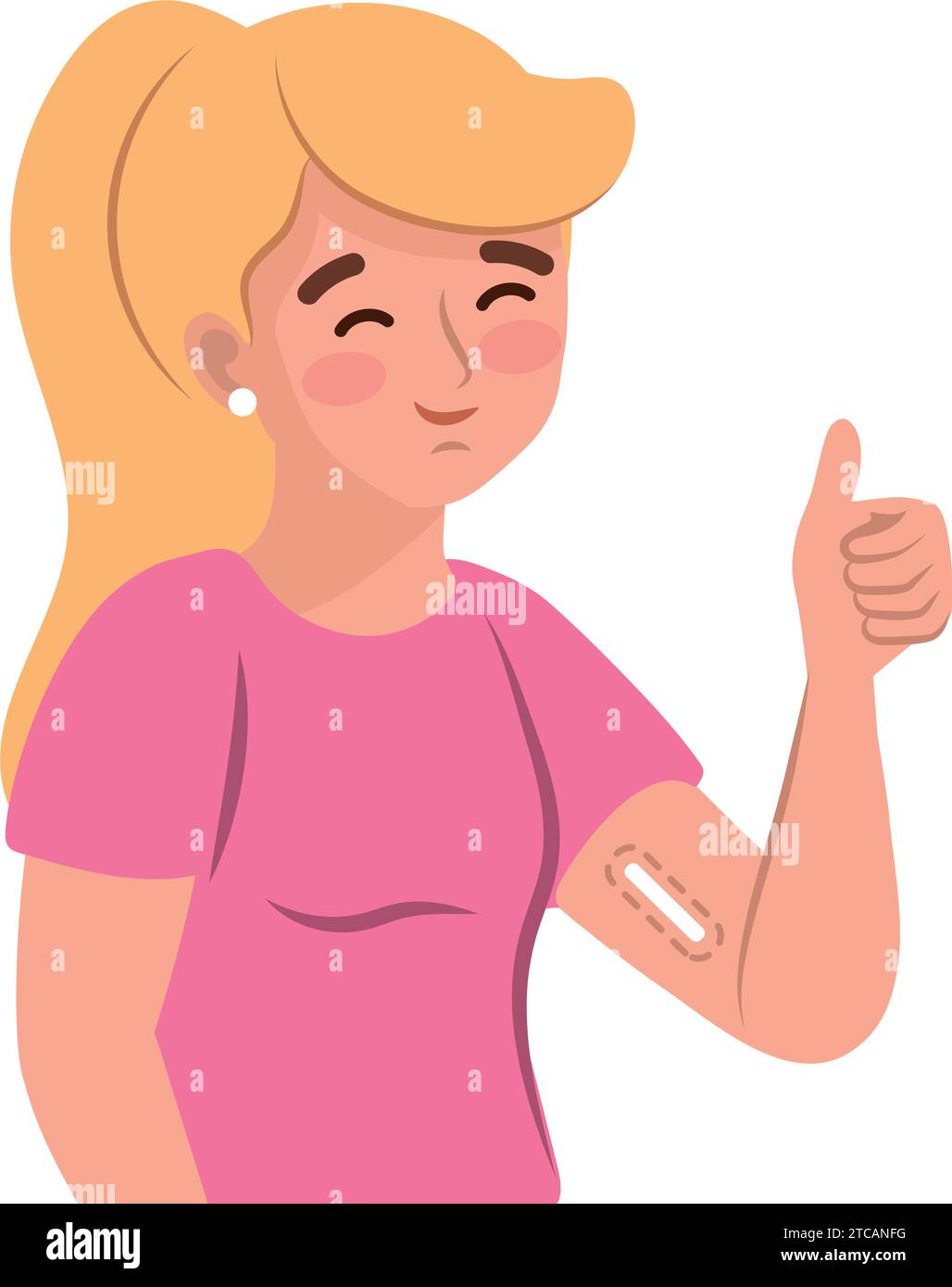 Die kontrazeptive Implantatprophylaxe der Frau Stock Vektor