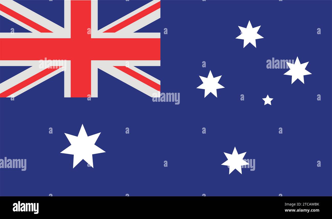 Abbildung der australischen Flagge Stock Vektor