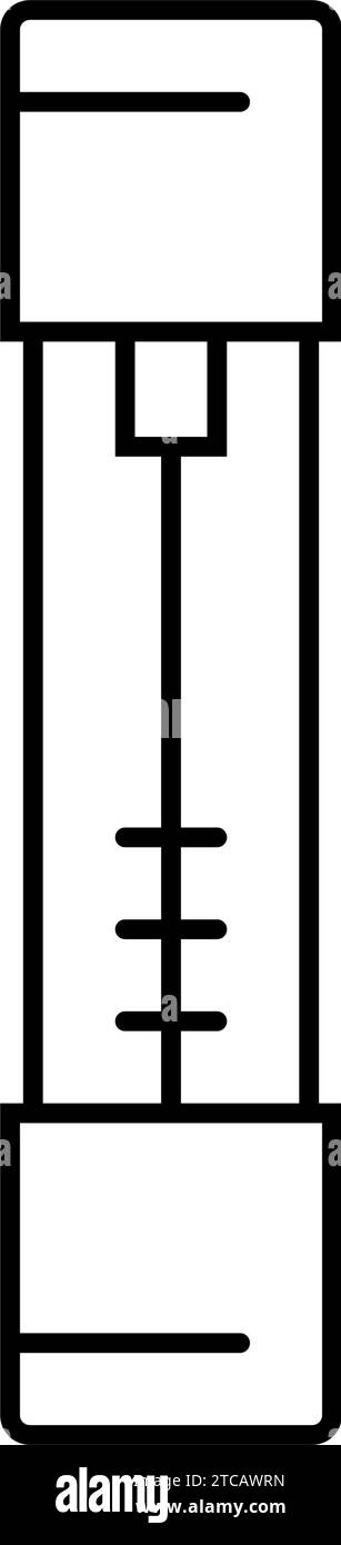 Vektordarstellung des Liniensymbols für den Elektroingenieur Stock Vektor