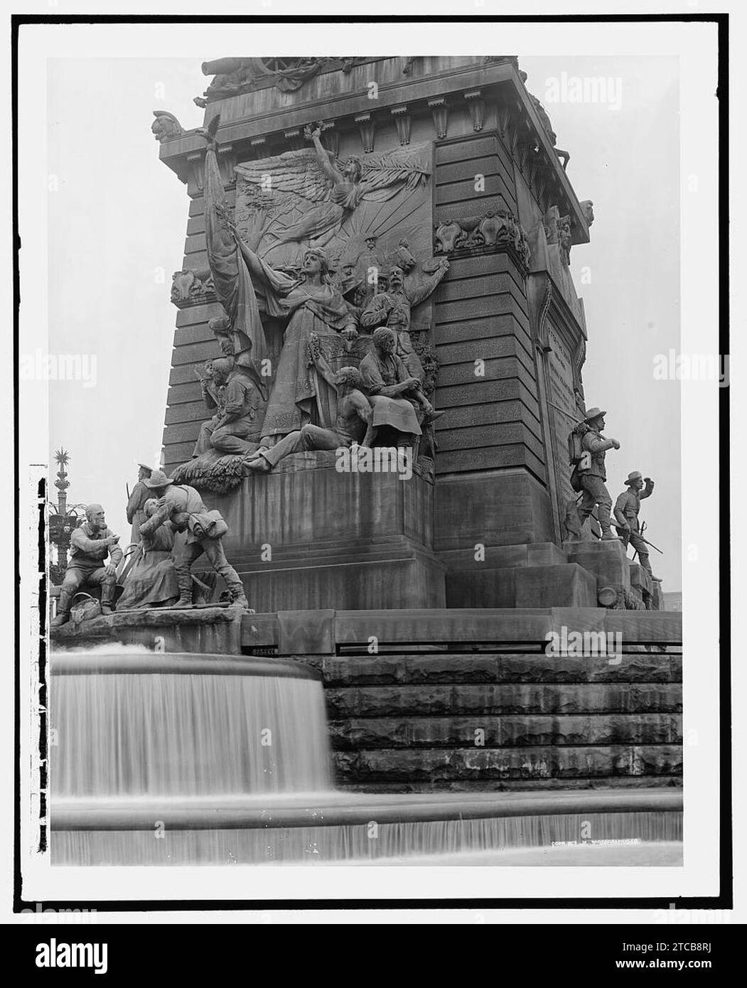 West Face, Soldiers' and Sailors' Monument, Indianapolis, Ind. (LC-D4-17332). Stockfoto