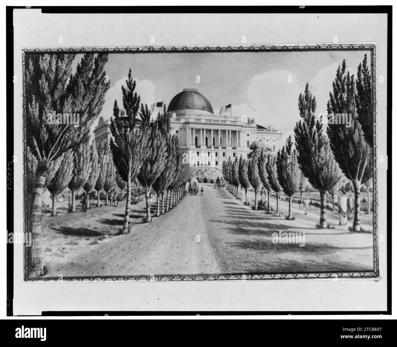 Westseite des Kapitols der Vereinigten Staaten Stockfoto