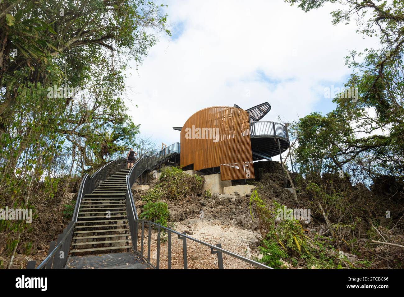 Blick auf den Aussichtspunkt Margaret Knoll, Christmas Island, Australien Stockfoto