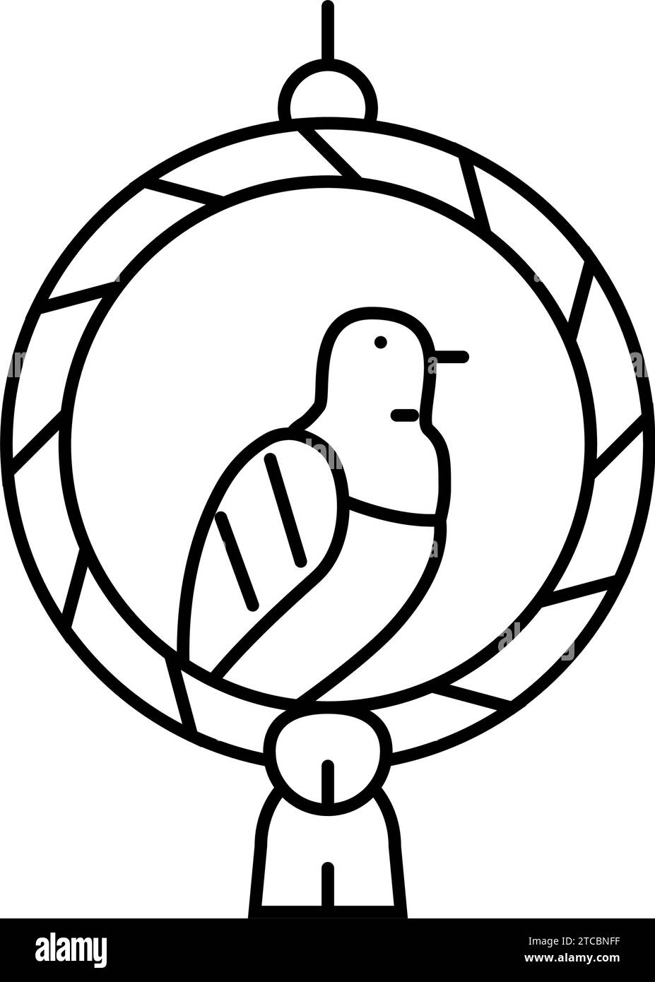 Vektordarstellung des Symbols mit der Vogellippe Stock Vektor