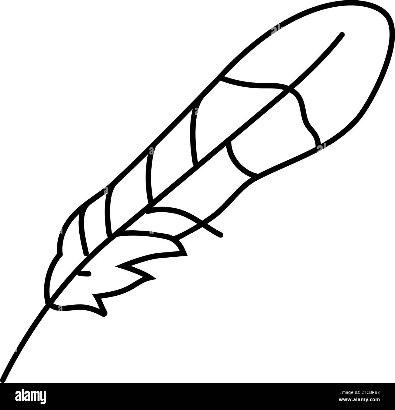 Vektordarstellung des Symbols für Feathers Papageienvögel Stock Vektor