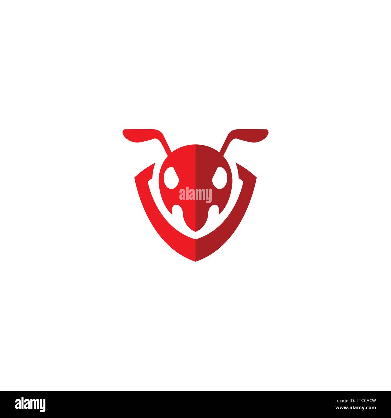 Ant Shield-Logo. ANT-Symbol-Vektor-Design Stock Vektor