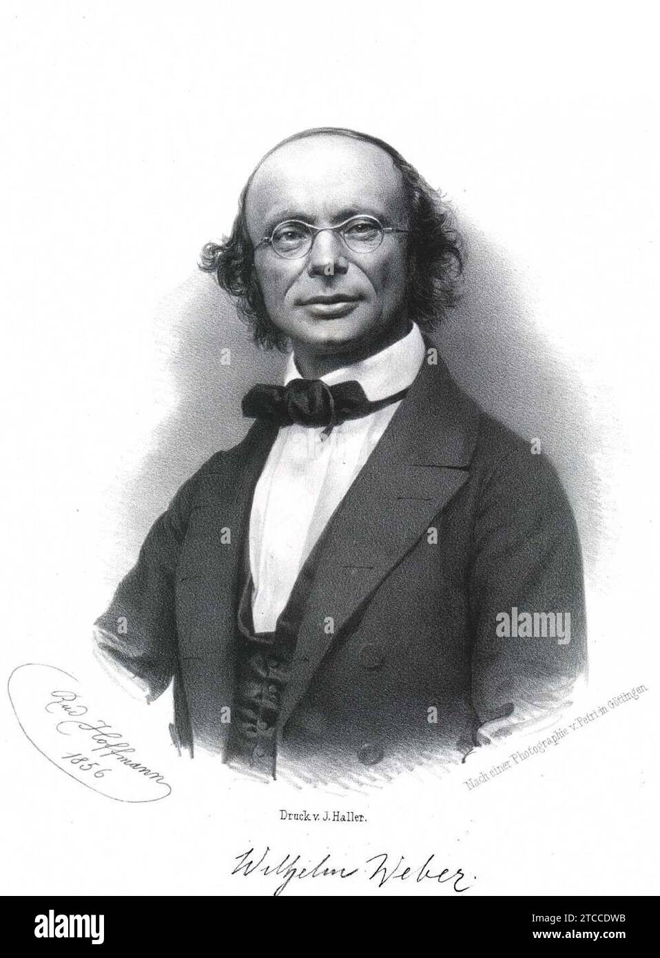 Wilhelm Eduard Weber IIa. Stockfoto