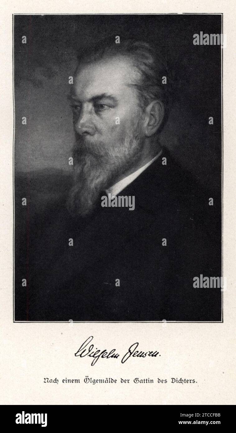 Wilhelm Jensen 1906. Stockfoto