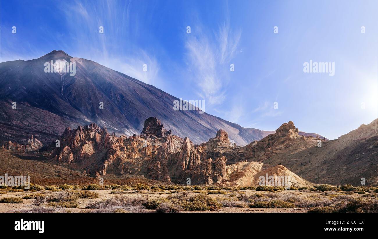 Vulkan El Teide auf Teneriffa Stockfoto