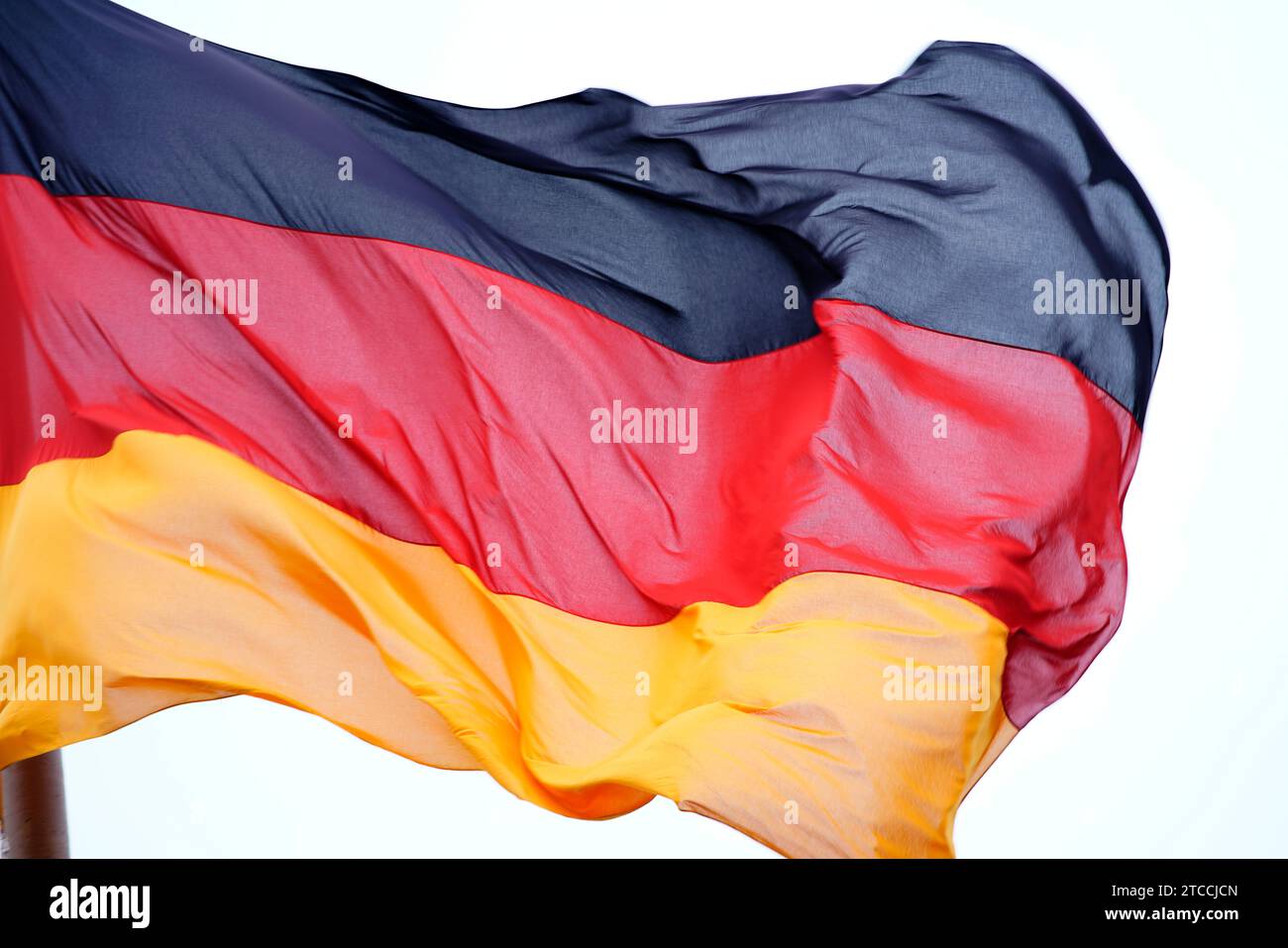 Deutsche Flagge Stockfoto