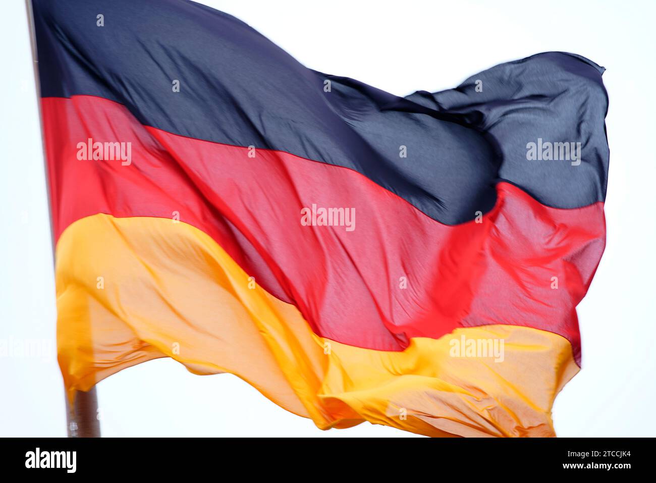 Deutsche Flagge Stockfoto