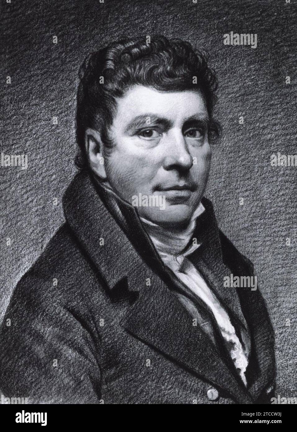 Willem Bartel van der Kooi - Zelfportret. Stockfoto