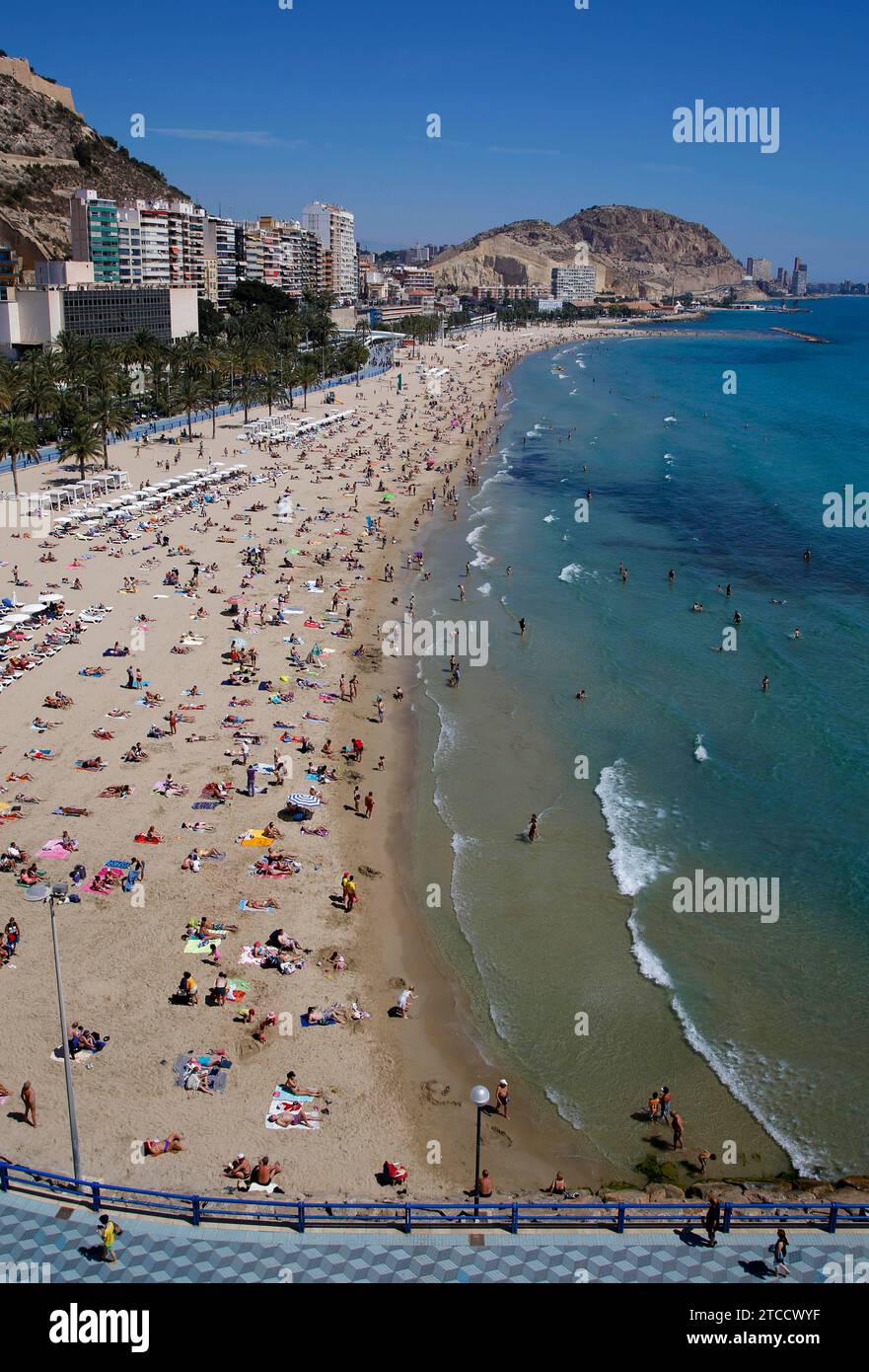 13/2014 Postiguet Beach Photo Juan Carlos Soler archdc. Quelle: Album / Archivo ABC / Juan Carlos Soler Stockfoto