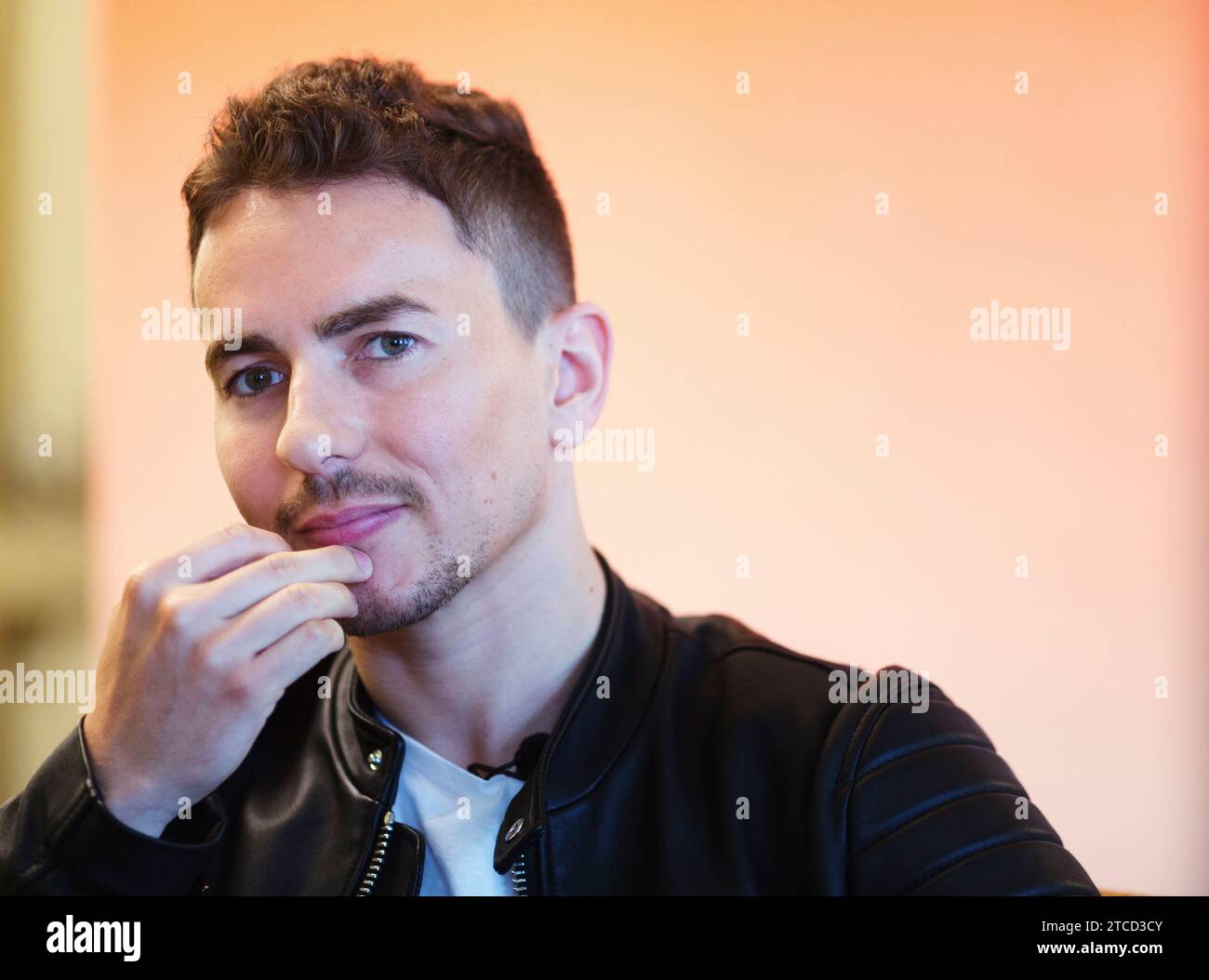 Madrid, 04.12.2018. Interview mit Jorge Lorenzo Moto GP Pilot, der das Buch "What I Learn until I I 30 Foto: Ignacio Gil ARCHDC. Quelle: Album / Archivo ABC / Ignacio Gil Stockfoto