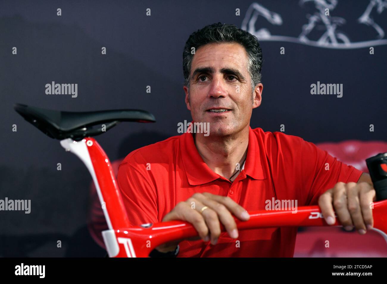 Madrid, 09.12.2018. Interview mit Miguel Indurain. Foto: Óscar del Pozo Archdc. Quelle: Album / Archivo ABC / Oscar del Pozo Stockfoto