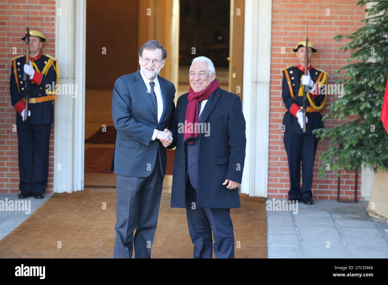 Madrid, 02.06.2018. Treffen im Palast von Moncloa zwischen Präsident Mariano Rajoy und dem portugiesischen Premierminister Antonio Costa. Foto: Jaime García ARCHDC. Quelle: Album / Archivo ABC / Jaime García Stockfoto