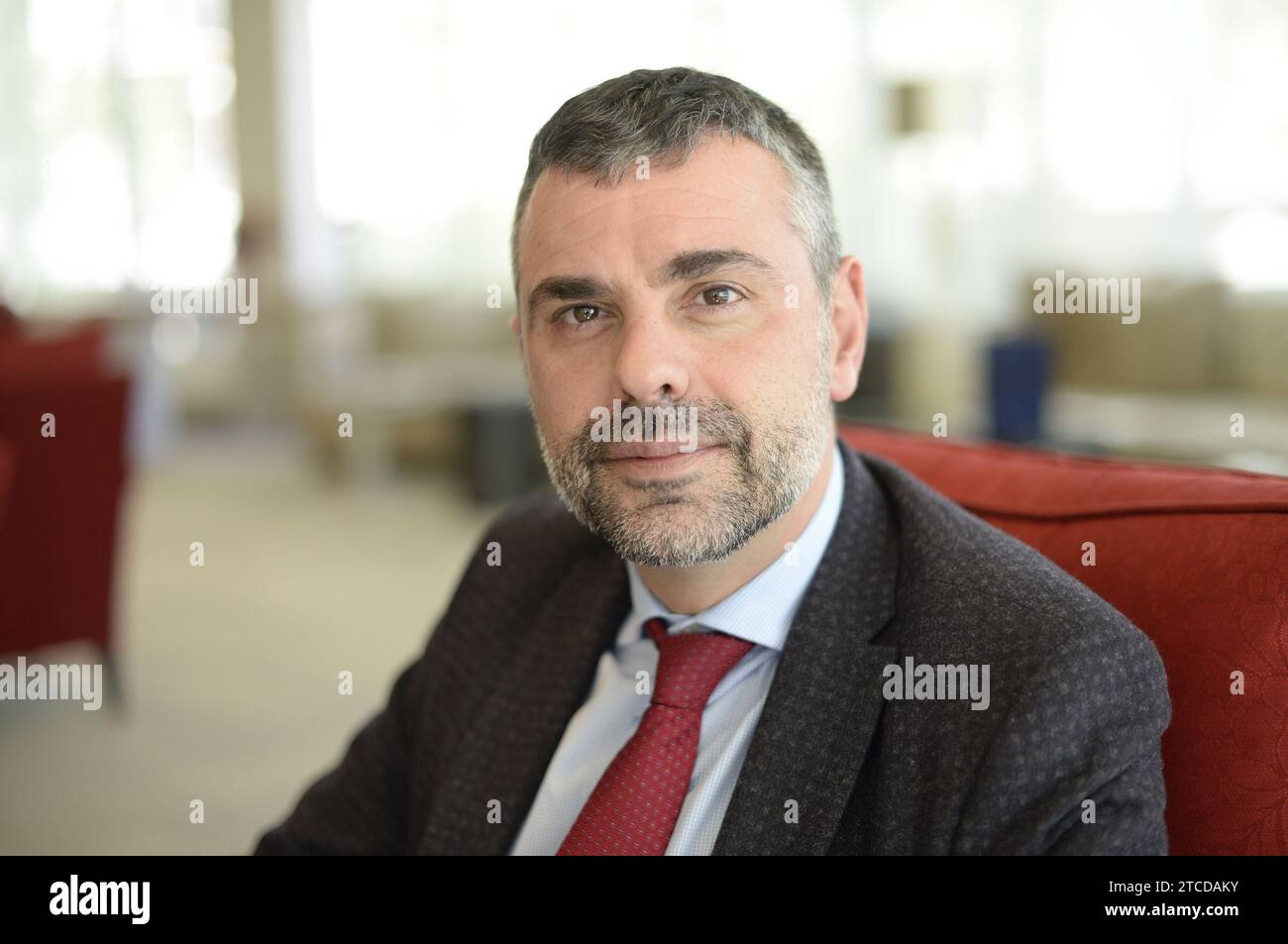 Barcelona, 03.06.2018. Interview mit dem ehemaligen Stadtrat Santi Vila. Foto: Inés Baucells ARCHDC. Quelle: Album / Archivo ABC / Inés Baucells Stockfoto