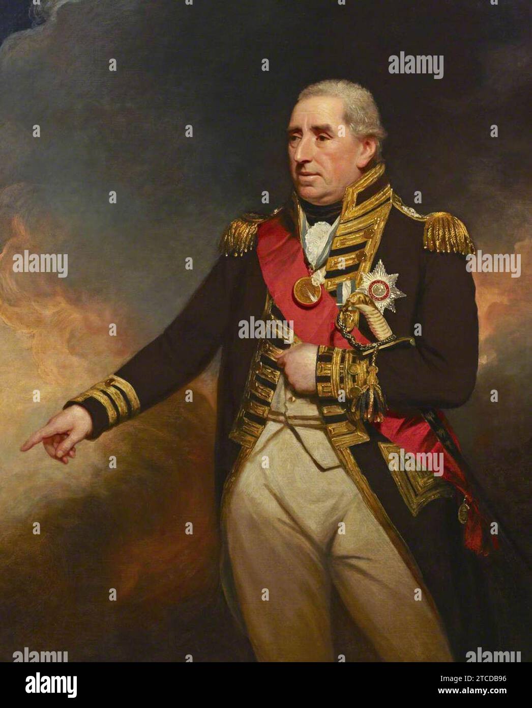William Beechey (1753–1839) – Admiral Sir John Thomas Duckworth (1748–1817) Stockfoto