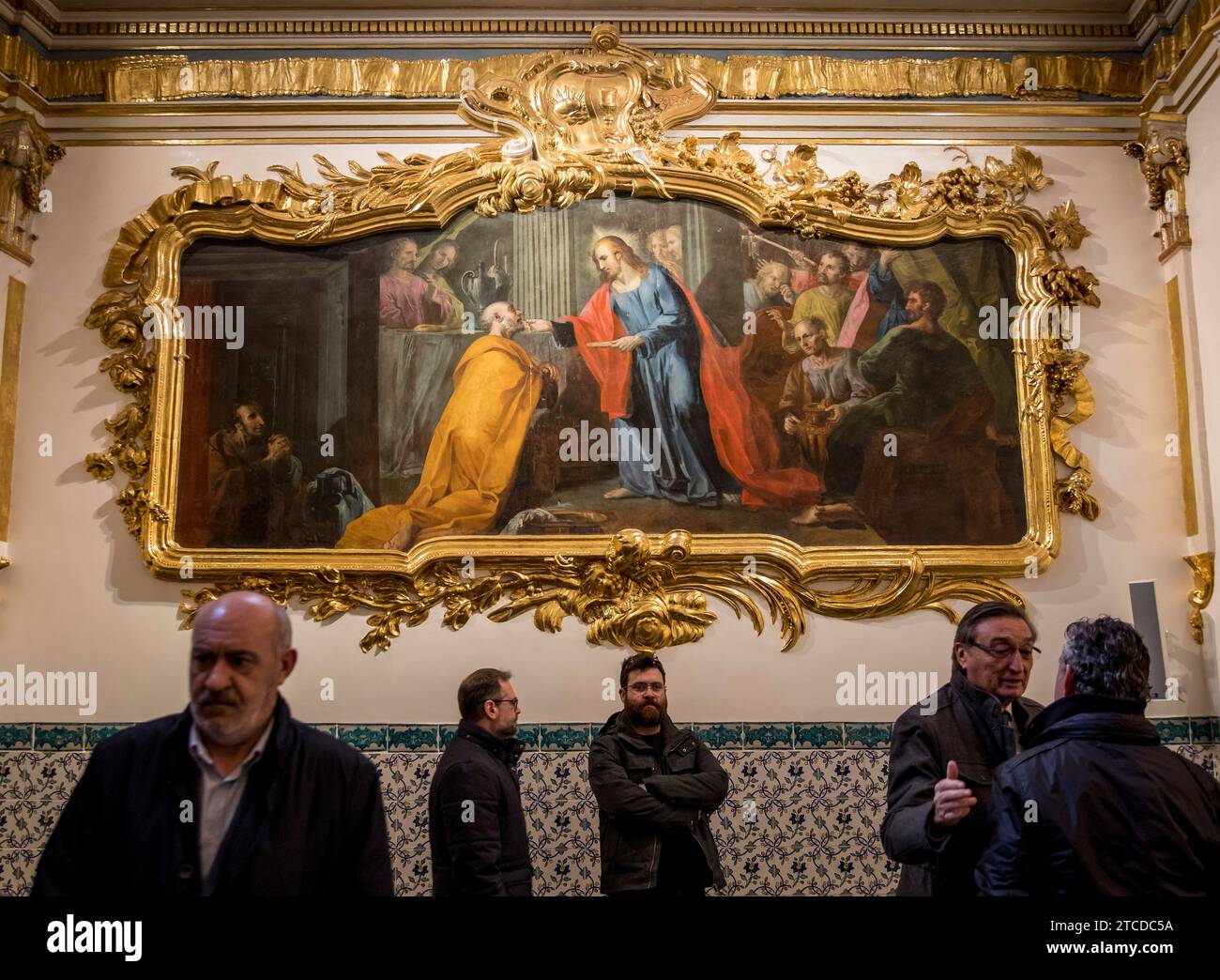 Valencia, 14.02.2018. Präsentation der Kommunionkapelle der Kirche San Nicolás. Foto: Mikel Ponce ARCHDC. Quelle: Album / Archivo ABC / Mikel Ponce Stockfoto