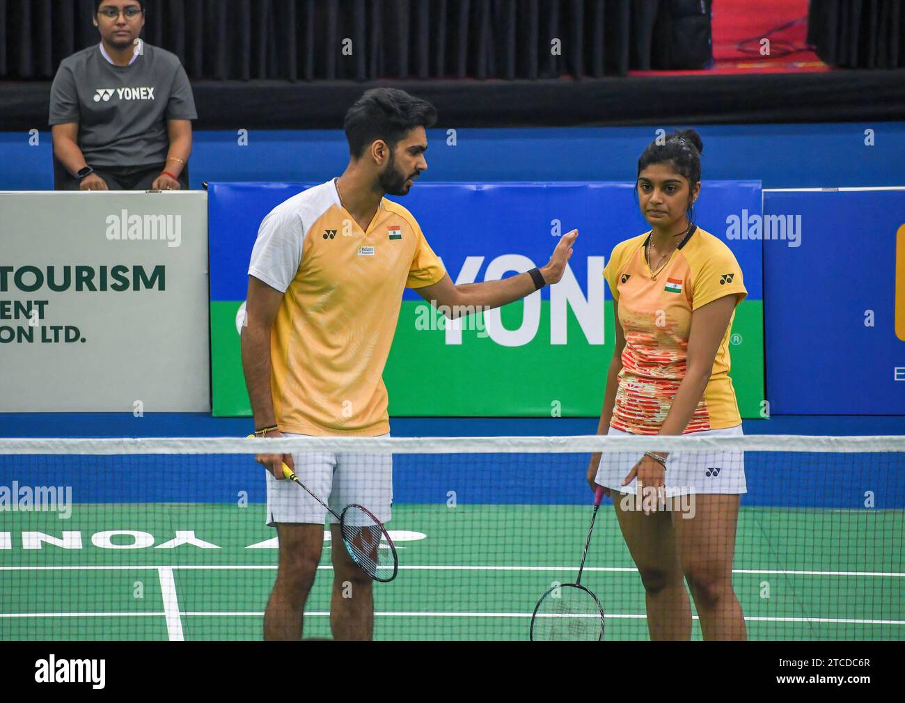 Guwahati, Indien. Dezember 2023. Dhruv Kapila und Tanisha Crasto aus ...