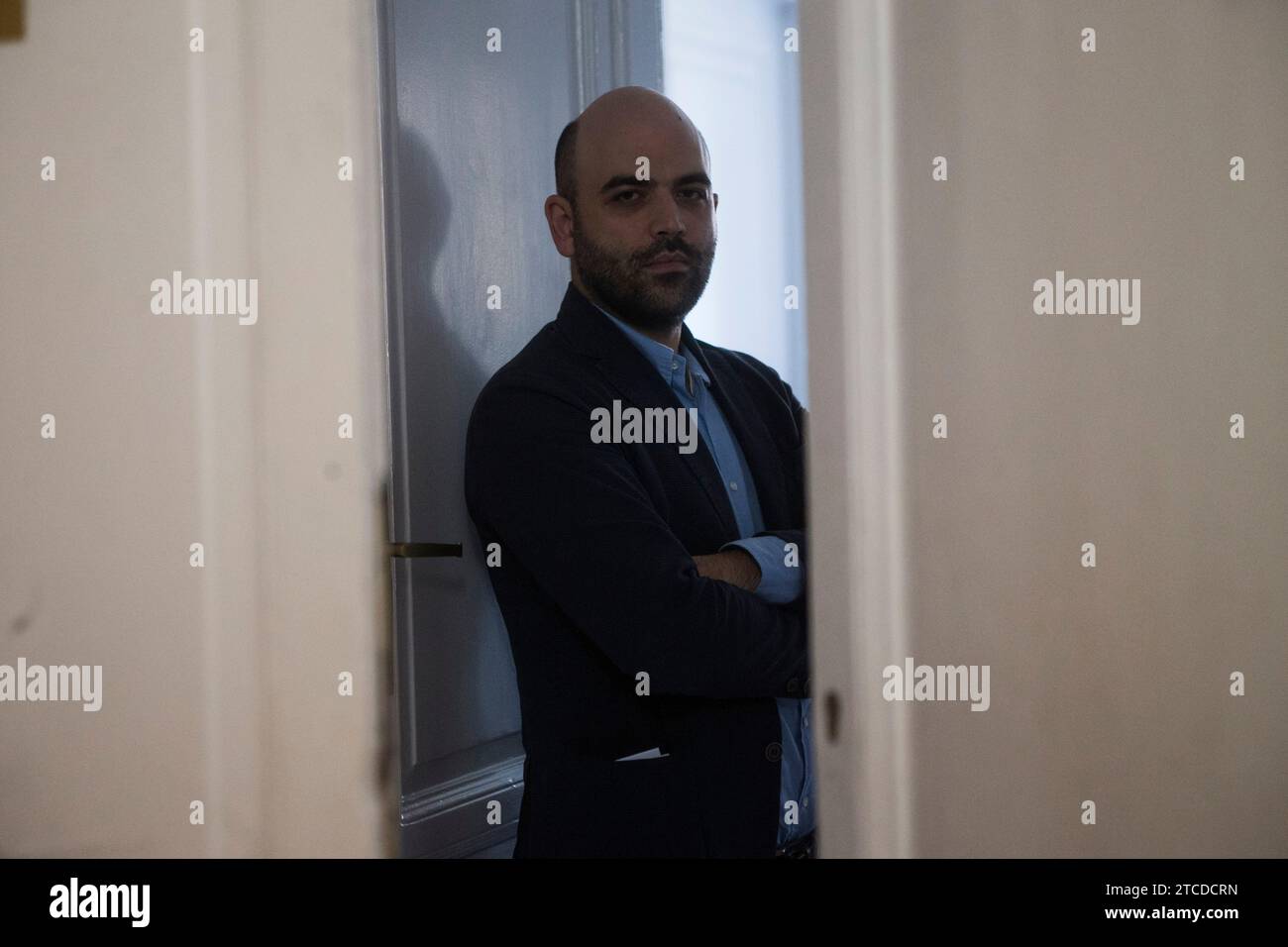 Madrid, 09.11.2017. Interview mit dem Schriftsteller Roberto Saviano. Foto: Ángel de Antonio ARCHDC. Quelle: Album / Archivo ABC / Ángel de Antonio Stockfoto