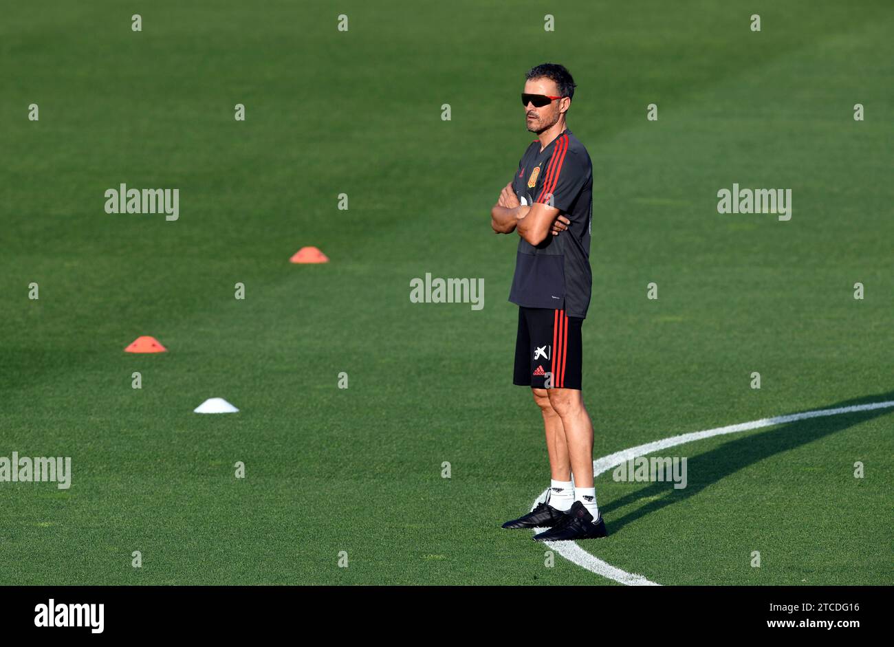 Las Rozas (Gemeinde Madrid), 09.03.2018. Erste Trainingseinheit der spanischen Fußballmannschaft der Luis Enrique-Ära. Foto: Óscar del Pozo ARCHDC. Quelle: Album / Archivo ABC / Oscar del Pozo Stockfoto