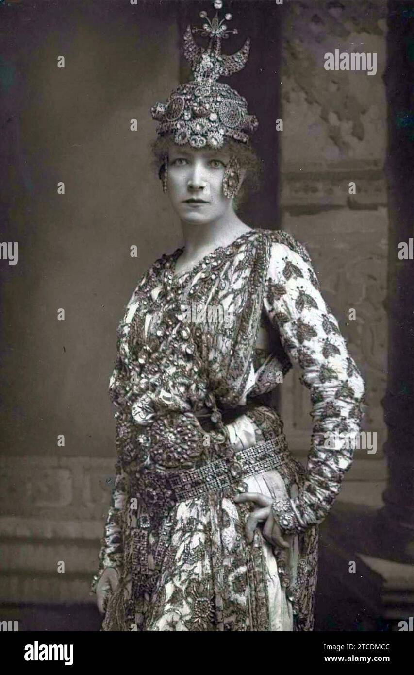 William Downey (1829-18), Sarah-Benhardt. Stockfoto