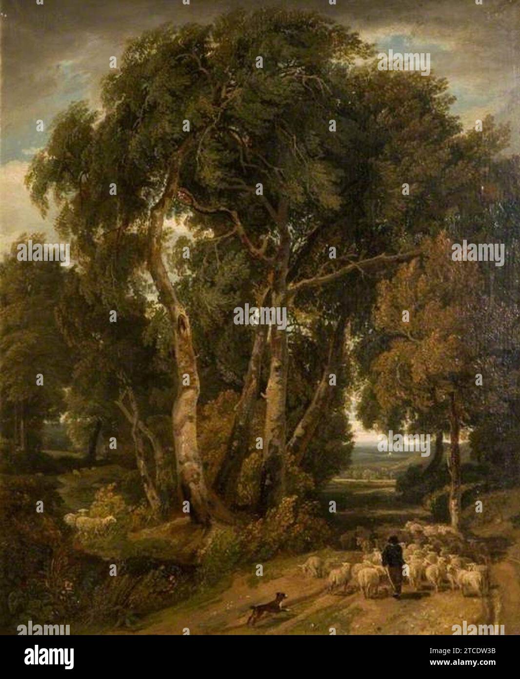 William Havell (1782–1857) - die Herde heimfahren Stockfoto