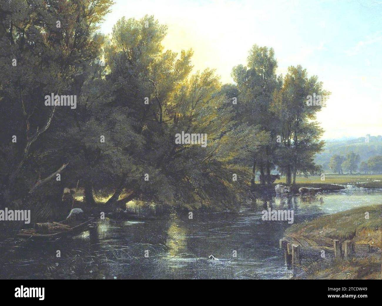 William Havell (1782-1857) - die Themse bei Moulsford - T03393 - Tate. Stockfoto