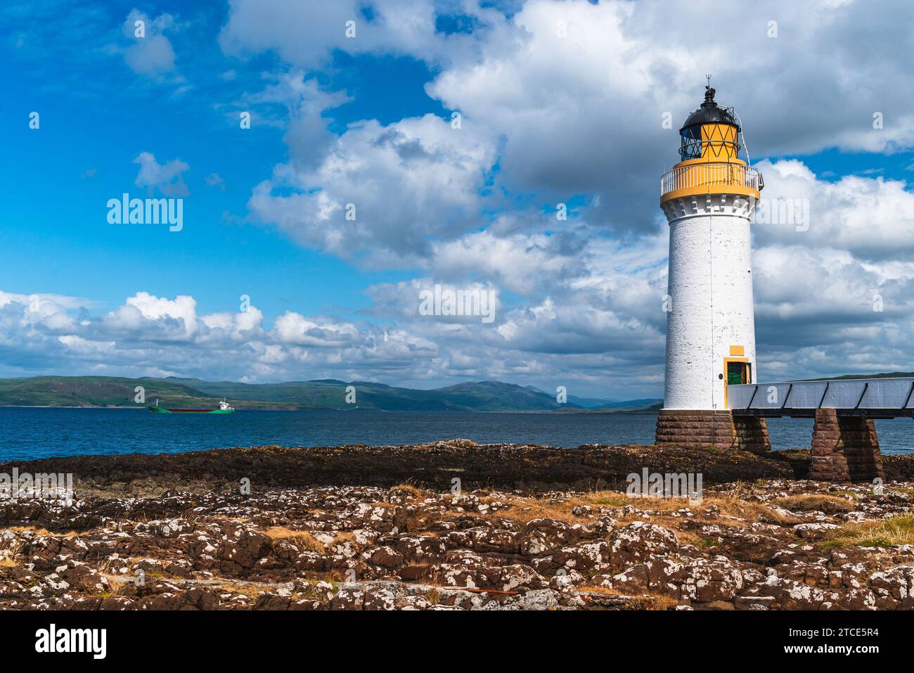 Rubha nan Gall, Tobermory Lighthouse, Tobermory, Isle of Mull, Schottland, UK Stockfoto