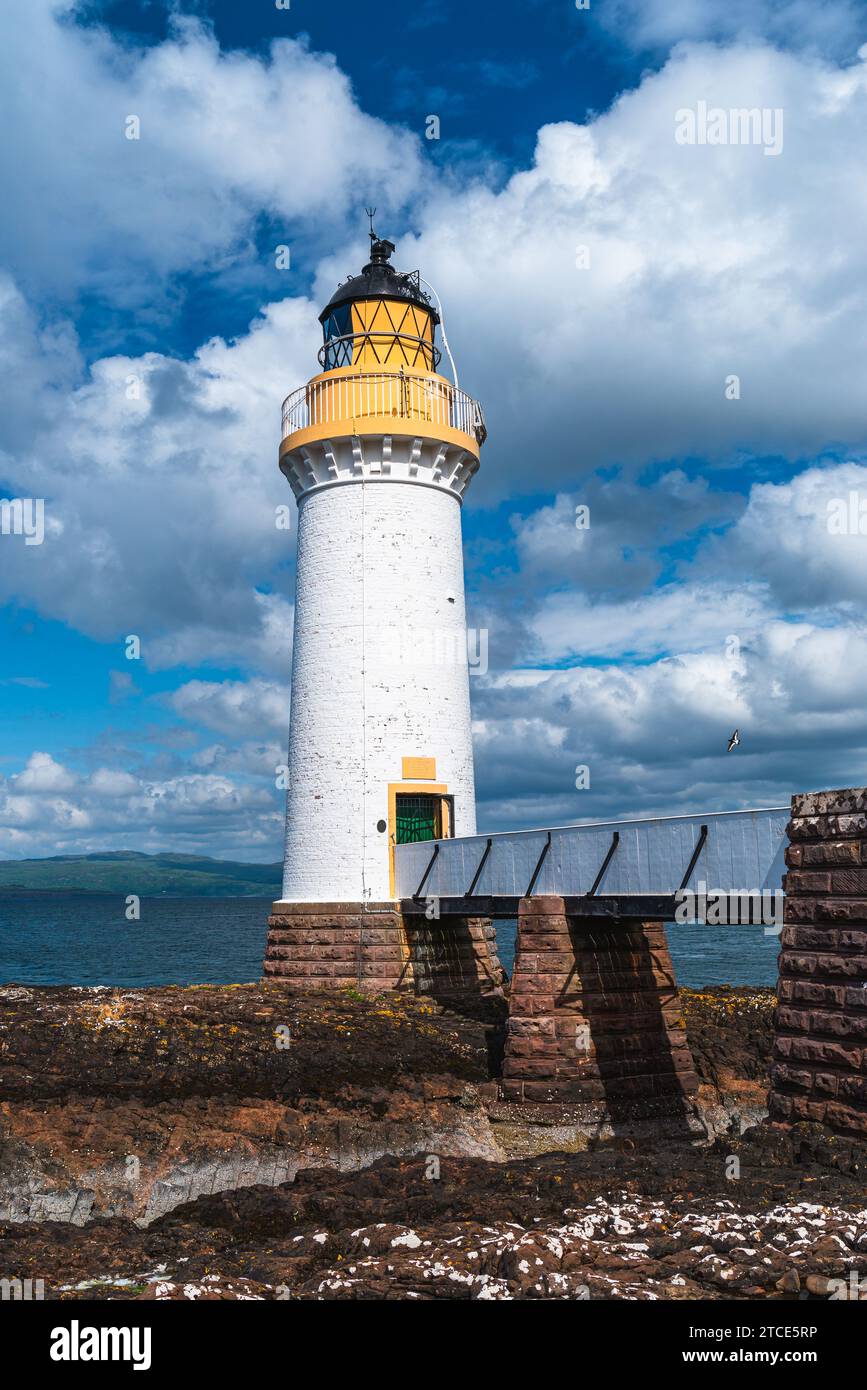 Rubha nan Gall, Tobermory Lighthouse, Tobermory, Isle of Mull, Schottland, UK Stockfoto