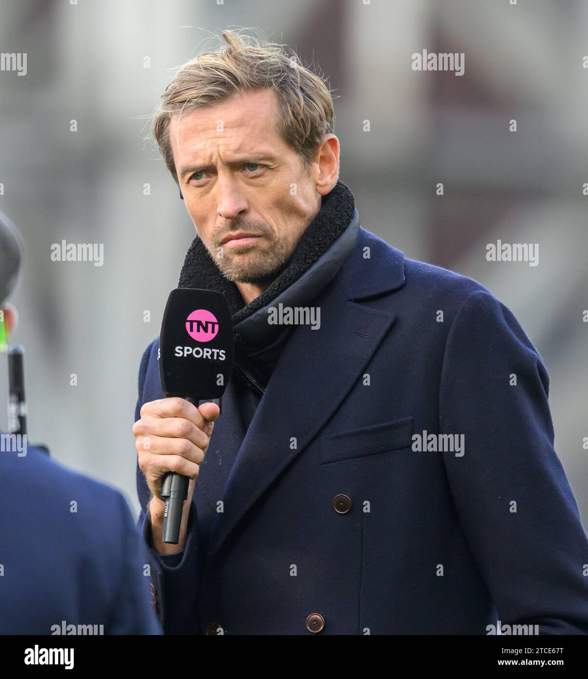 Dezember 2023 - Crystal Palace gegen Liverpool - Premier League - Selhurst Park. Ex-Fußballspieler und jetzt TV-Experte Peter Crouch. Bild : Mark Pain / Alamy Live News Stockfoto