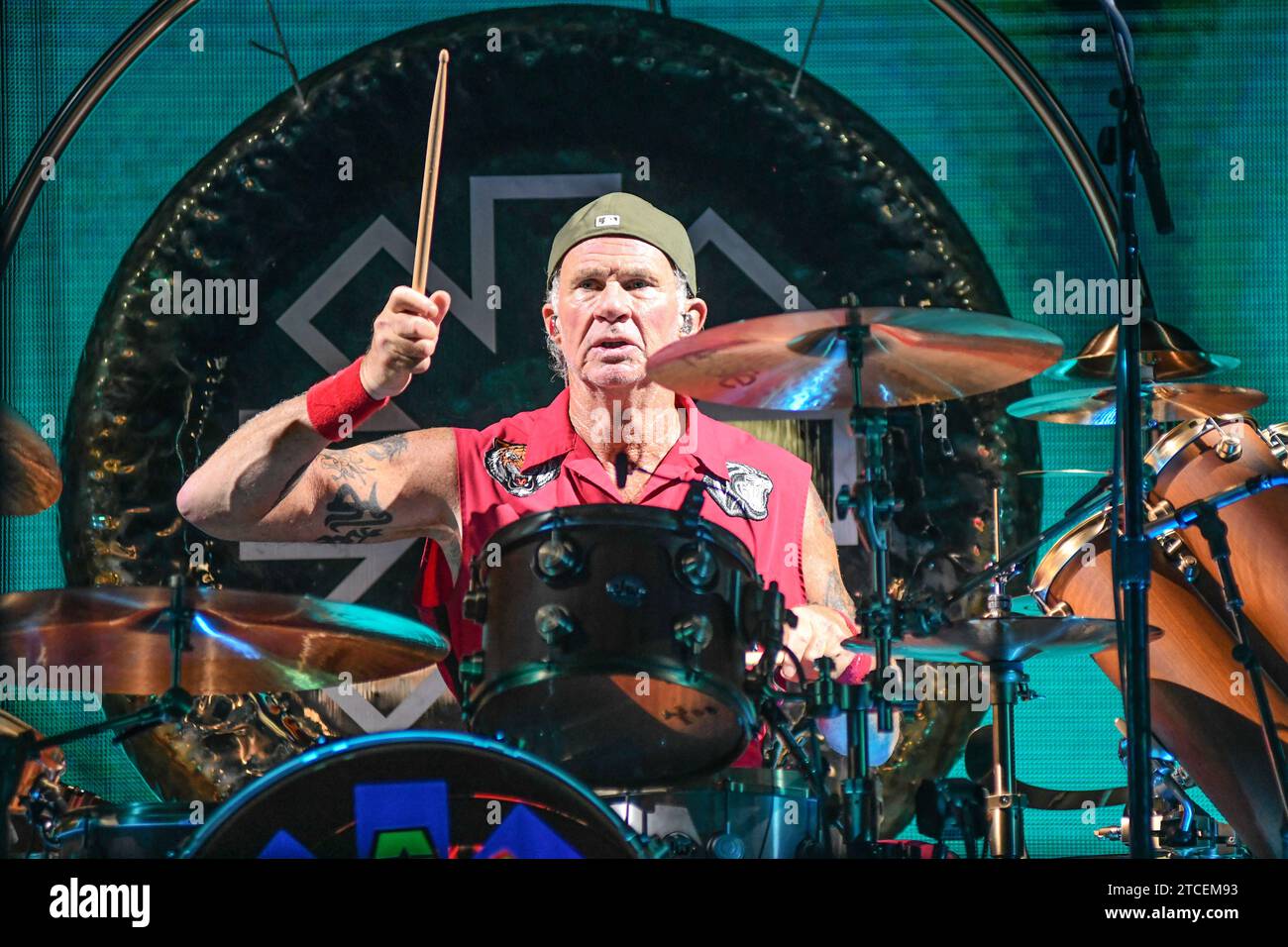 Chad Smith (Schlagzeug). Rote, Heiße Chili-Paprika. Lebt in Buenos Aires, Argentinien Stockfoto