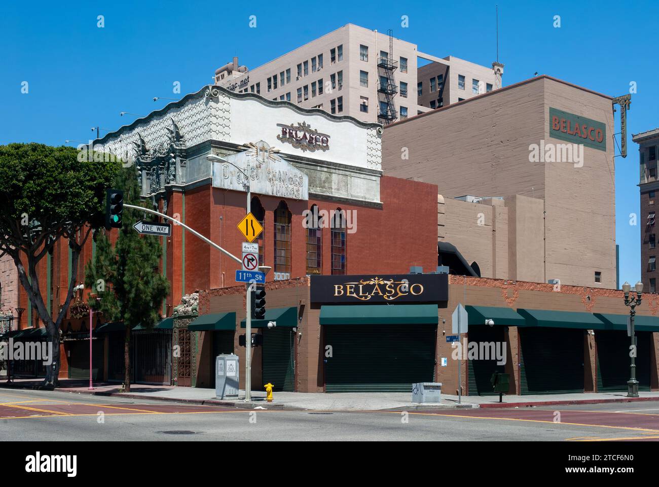 Das Belasco Hotel in Los Angeles, USA. Stockfoto