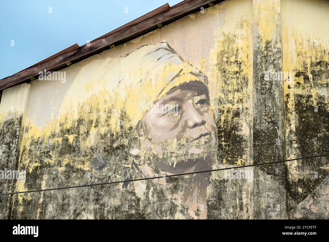 Gummibohrung von Julia Volchkova. Balik Pulau Street Art, Penang, Malaysia Stockfoto