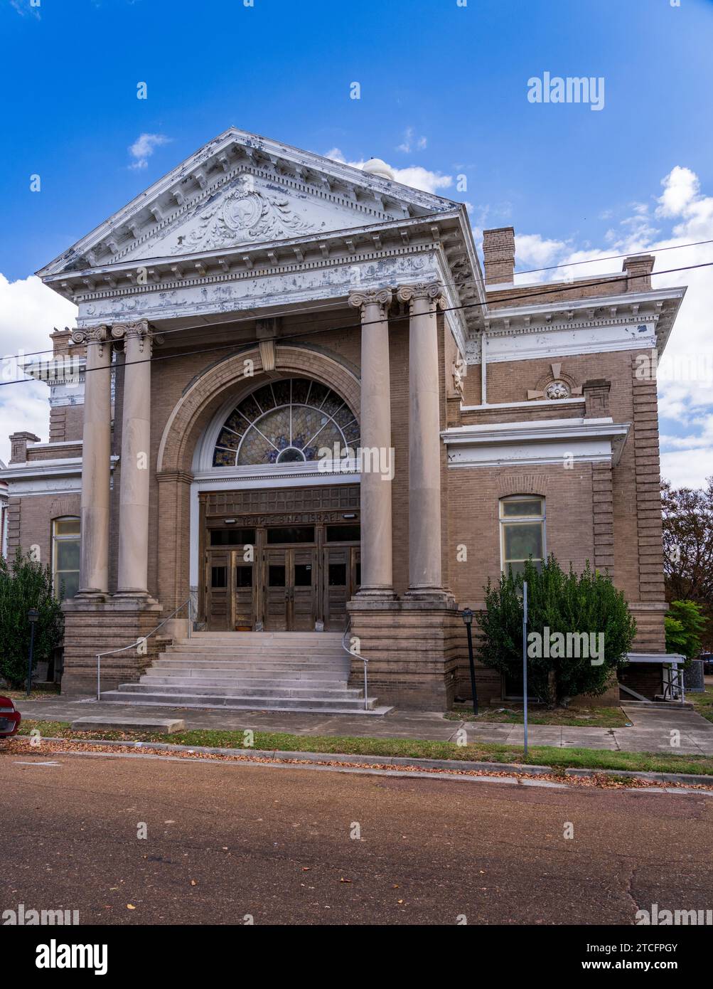 Äußere der Tempel B Nai Israel Synagoge in Mississippi Stadt Natchez Stockfoto