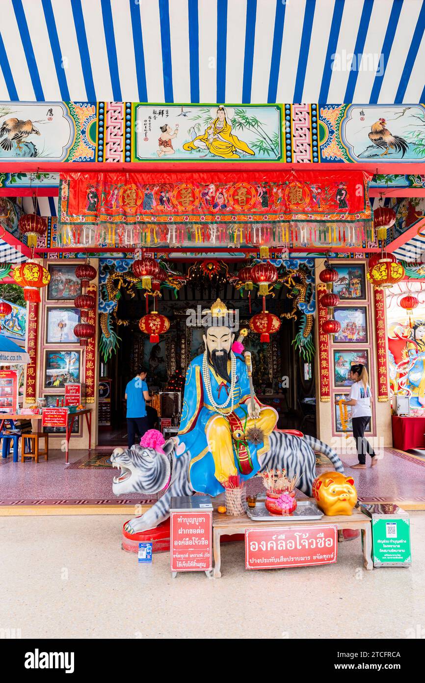 Wat Saman Rattanaram, chinesischer Schrein, Chachoengsao, Thailand, Südostasien, Asien Stockfoto