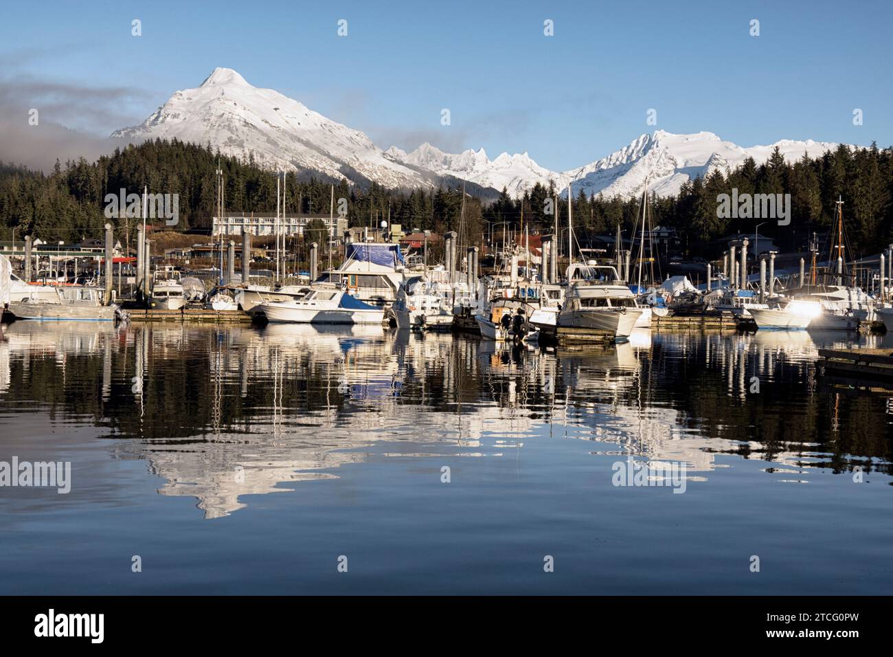 Don Statter Harbor, Auke Bay, Juneau, Südost-Alaska. Stockfoto