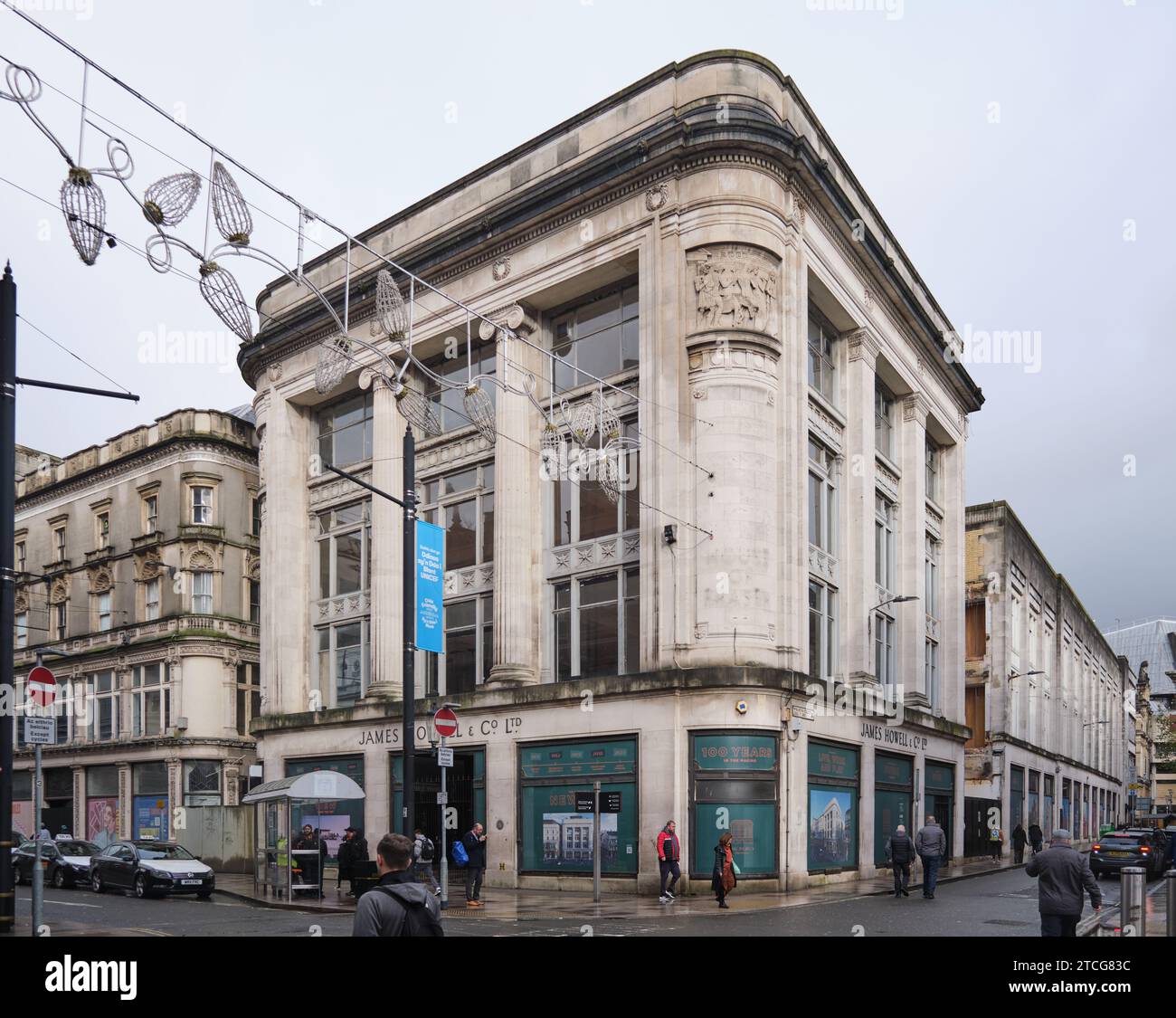 Cardiff, South Glamorgan, Wales, Europa - 14. November 2023: James Howells Kaufhaus an der St Mary's Street Stockfoto
