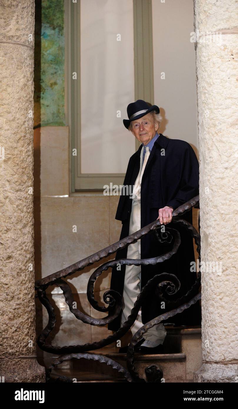 Barcelona, 10.12.2013. Tom Wolfe in La Pedrera. Foto: Inés Baucells. Archdc. Quelle: Album / Archivo ABC / Inés Baucells Stockfoto