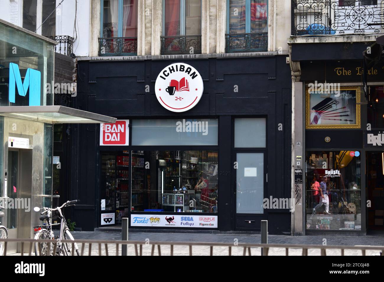 Ladenfront des japanischen Geschäfts „Ichiban“ am Anspach Boulevard im Stadtzentrum von Brüssel Stockfoto