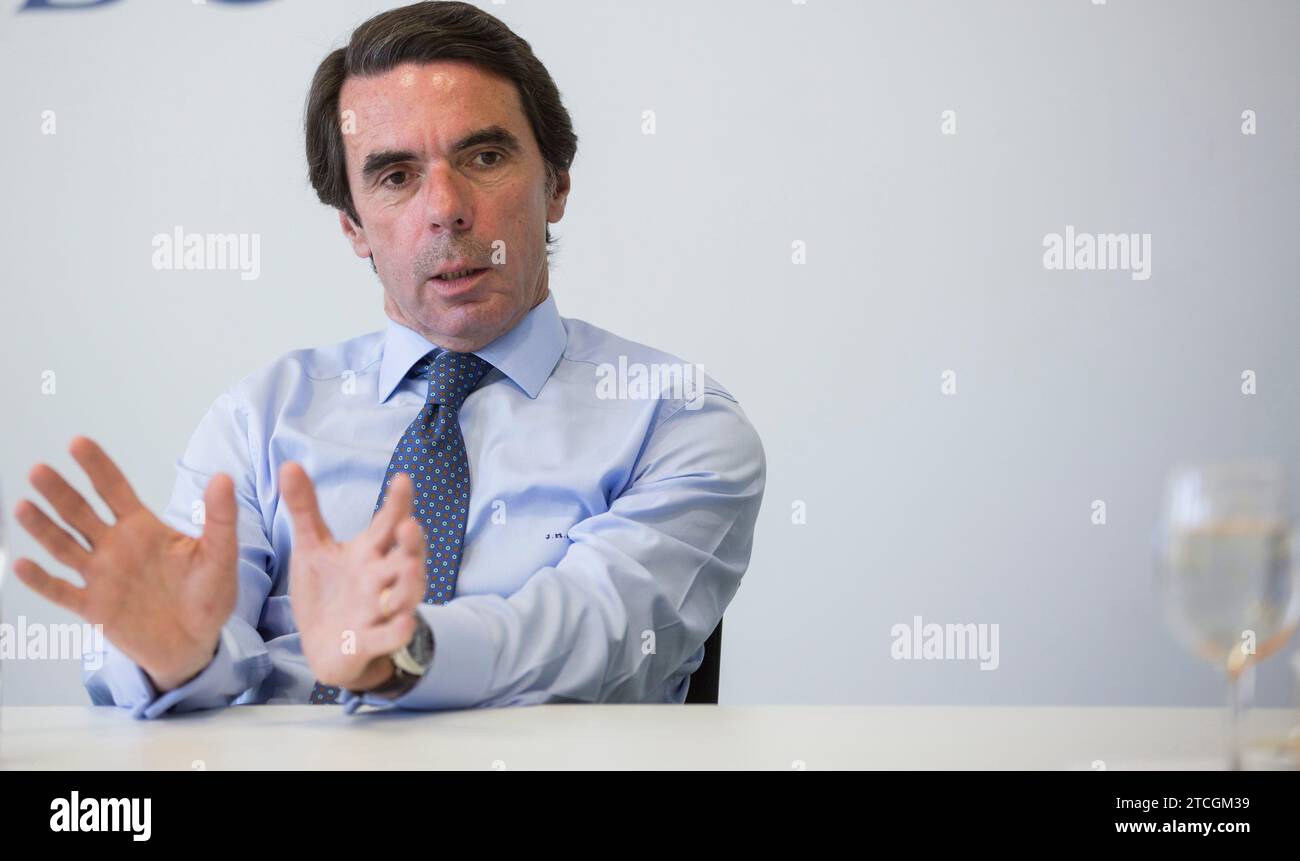 Madrid, 26. Juni 2013. Jose Maria Aznar, ehemaliger Regierungspräsident, interviewte in der Zeitung ABC. Foto: Ignacio Gil... Archdc Ignacio Gil. Quelle: Album / Archivo ABC / Ignacio Gil Stockfoto