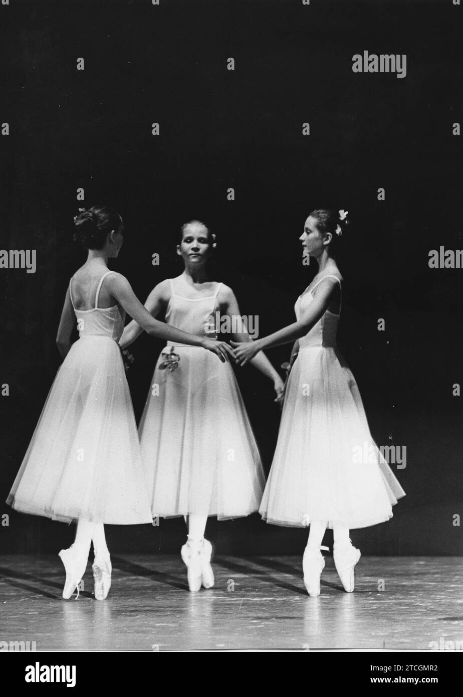 06/24/1979. Infantin Elena, Balletttänzerin. Ihre Königliche Hoheit Infanta Doña Elena de Borbón, älteste Tochter der Könige von Spanien, nahm als Schülerin an der Ballettschule Mercedes Hielscher unter der Leitung von Conchita Huarte-Mendicoa an einer Gala im Theater der Zarzuela aus Madrid Teil. Quelle: Album / Archivo ABC / Manuel Sanz Bermejo Stockfoto