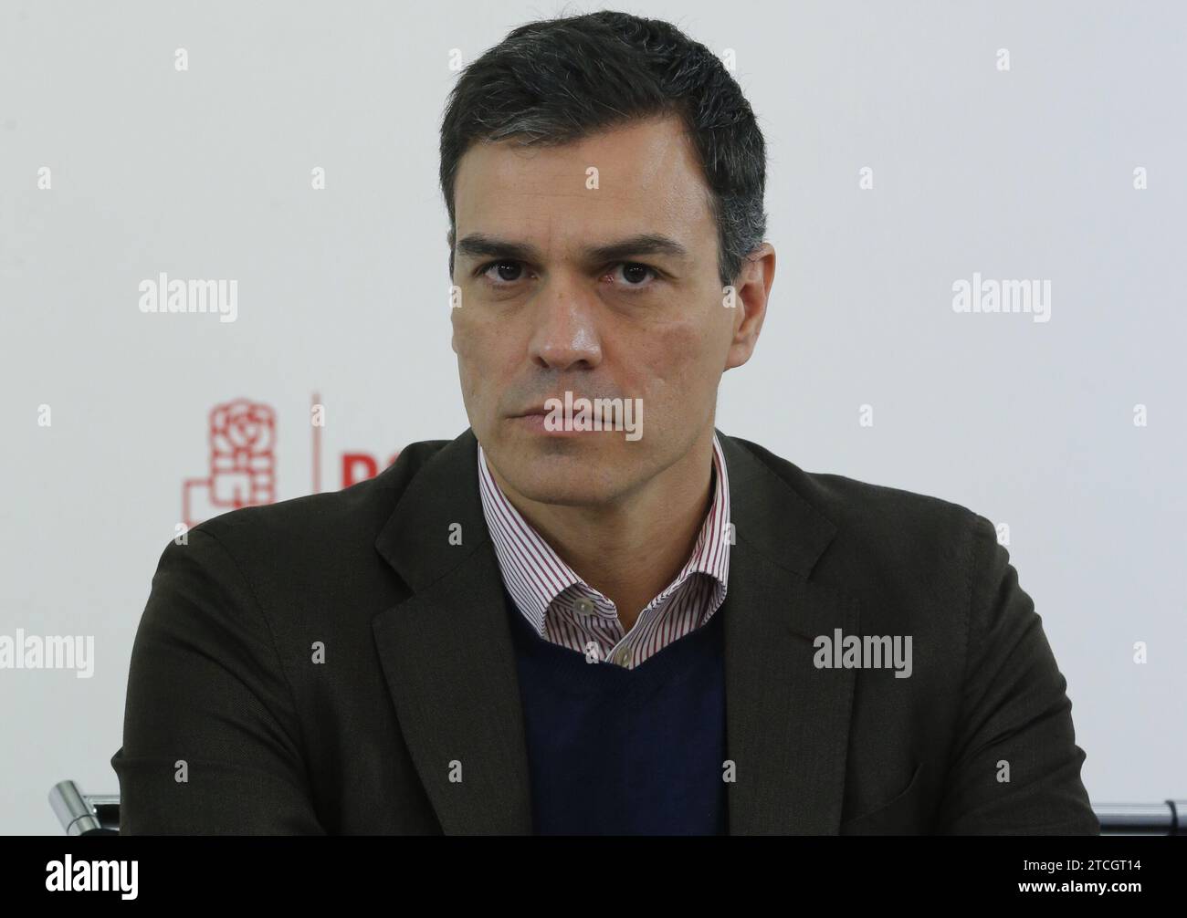 Madrid, 18.04.2016. Sitzung des Bundesvorstands der PSOE im Hauptquartier von Ferraz unter dem Vorsitz von Pedro Sánchez. Foto: Jaime García ARCHDC. Quelle: Album / Archivo ABC / Jaime García Stockfoto