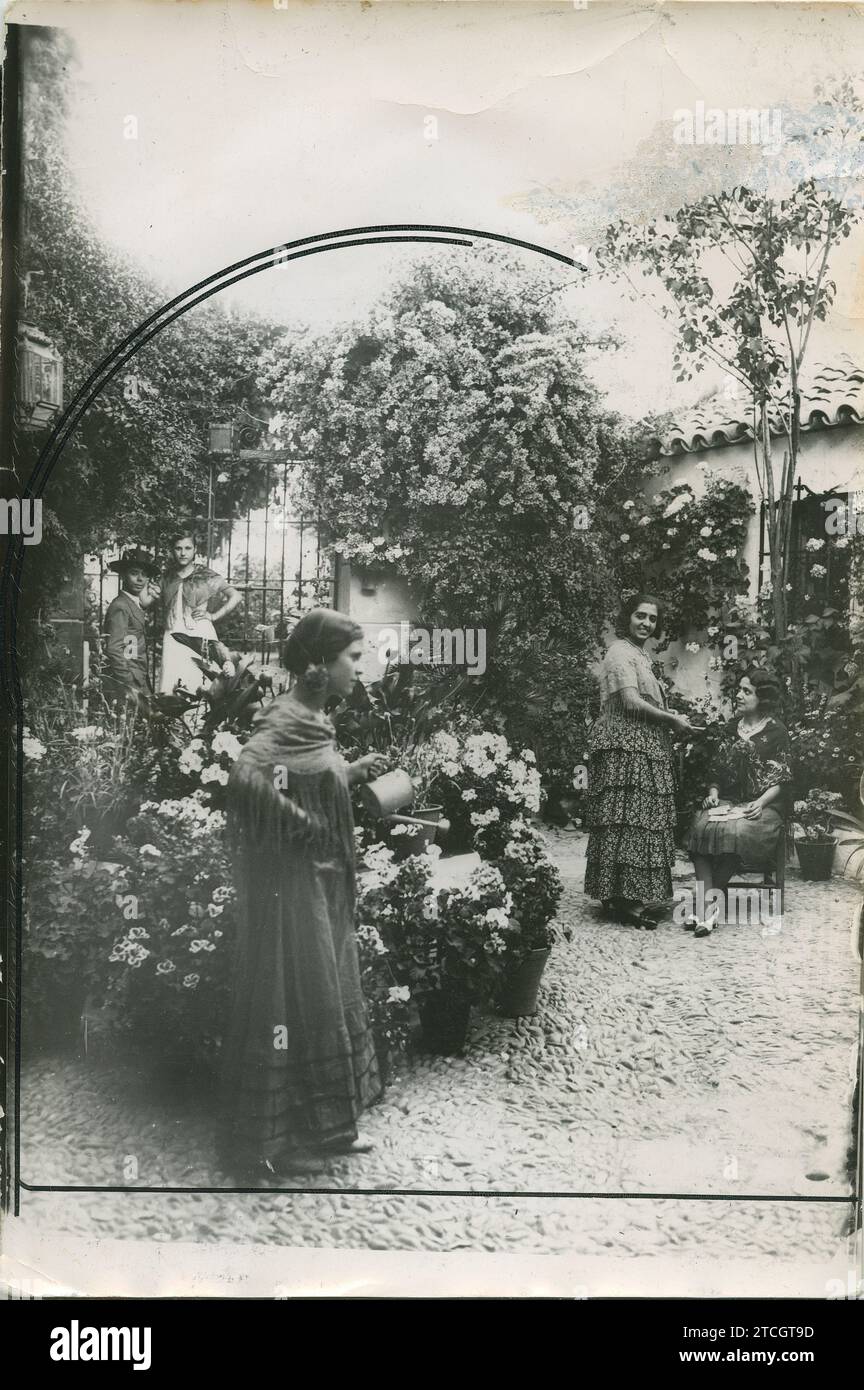 Córdoba, Mai 1933. Der Cordoba Patio Wettbewerb. Den ersten Preis