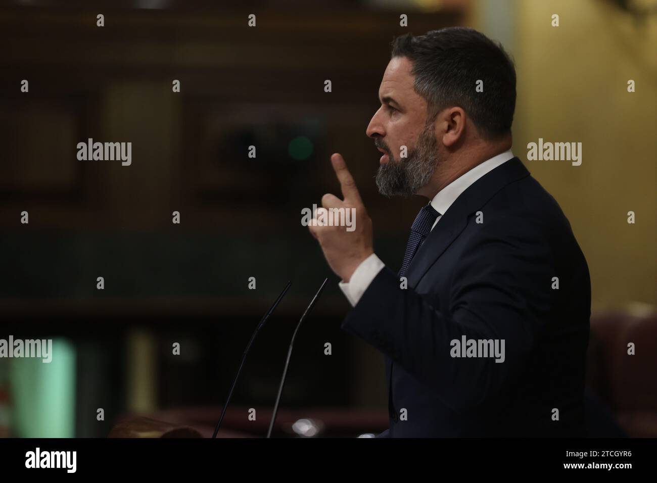 Madrid, 03.02.2022. Abgeordnetenkongress. Monografische Plenartagung zur Position der Regierung von Pedro Sánchez in der Ukraine-Krise. Foto: Jaime García. ARCHDC. Quelle: Album / Archivo ABC / Jaime García Stockfoto