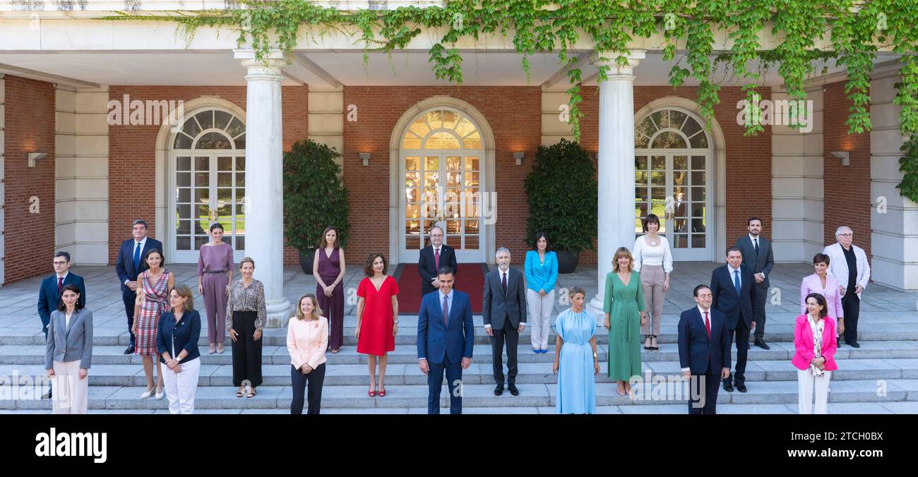 Madrid, 13.07.2021. Erster Ministerrat der neuen Regierung. Präsident