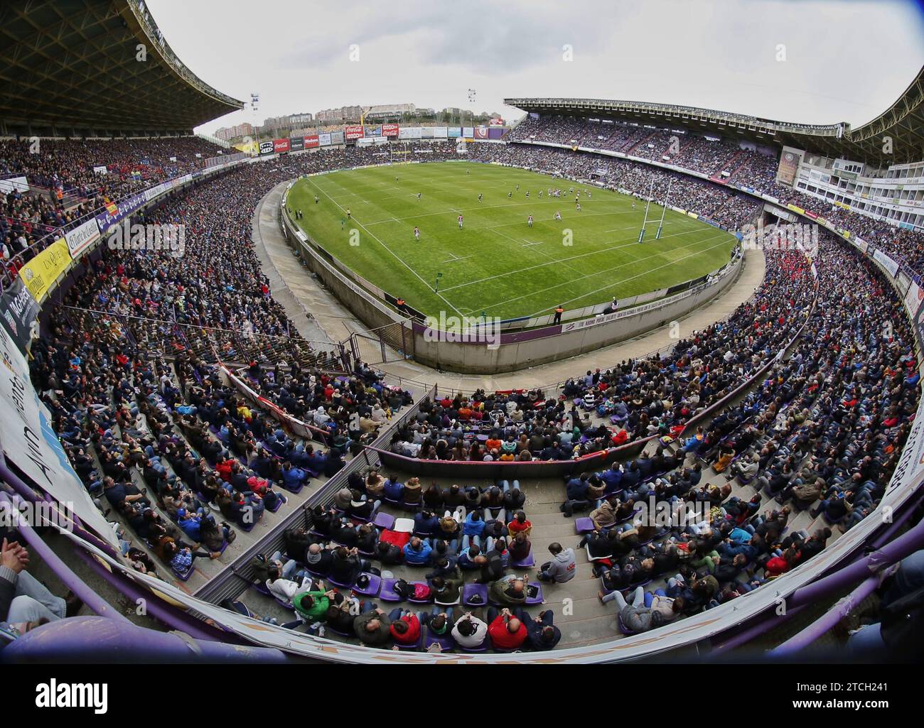 Valladolid, 17.04.2016. Finale des King's Rugby Cup, zwischen Vrac Quesos Entrepinares und El Salvador. Foto Fernando Blanco Archdc. Quelle: Album / Archivo ABC / Fernando Blanco Stockfoto