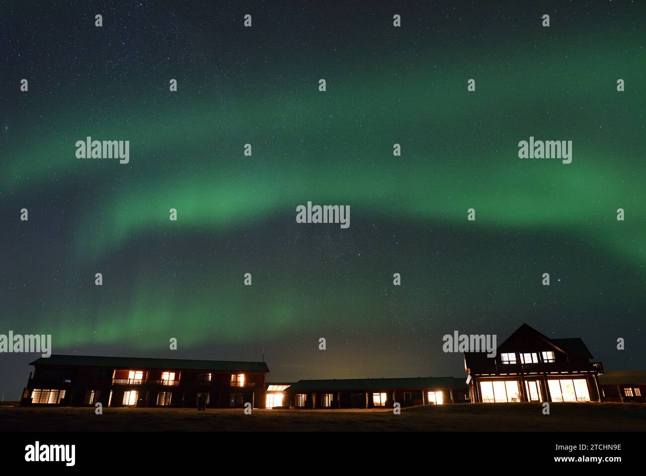 Aurora Borealis vom Hotel Ranga am 14. März 20023 Stockfoto