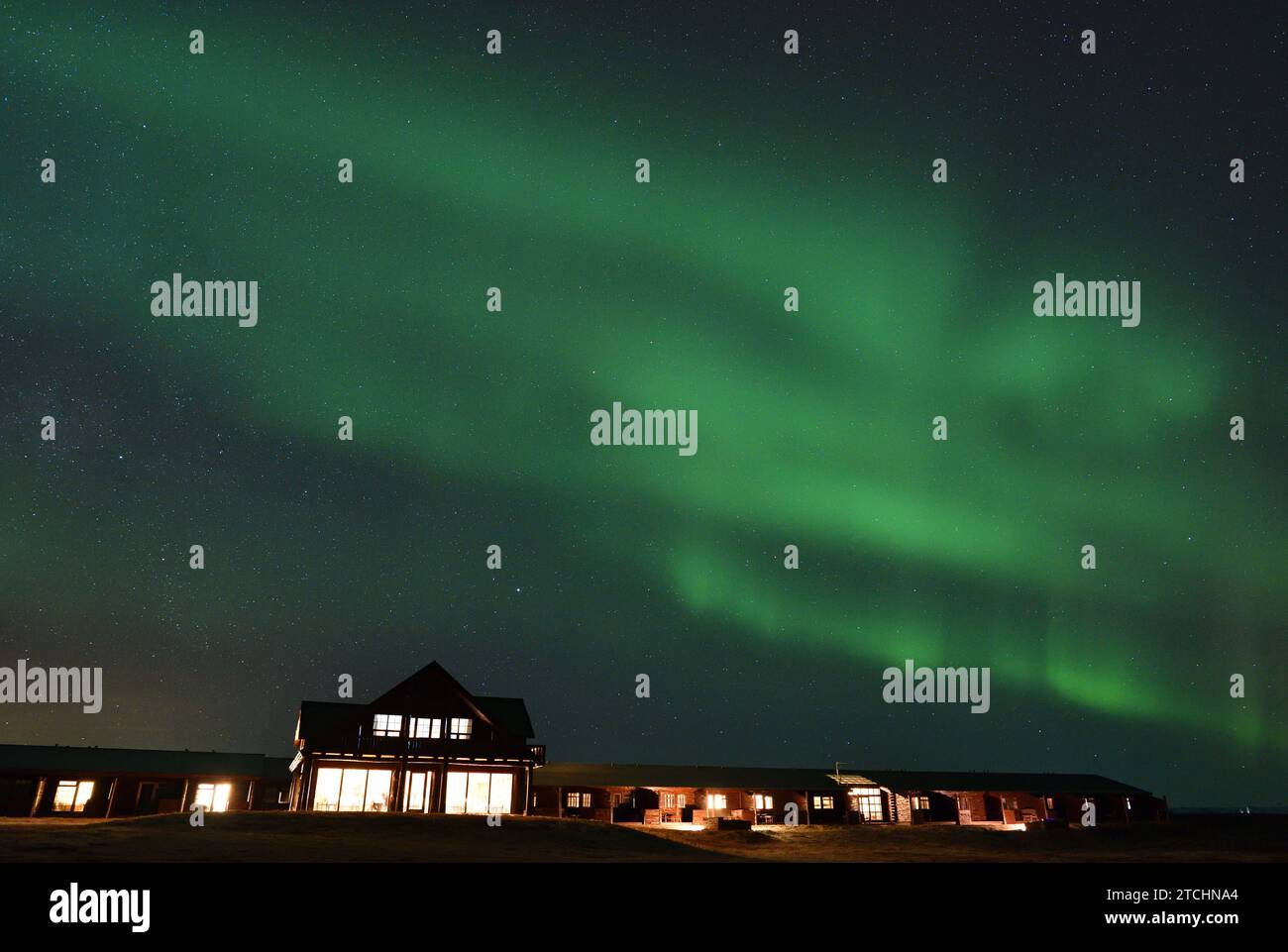Aurora Borealis vom Hotel Ranga am 14. März 20023 Stockfoto