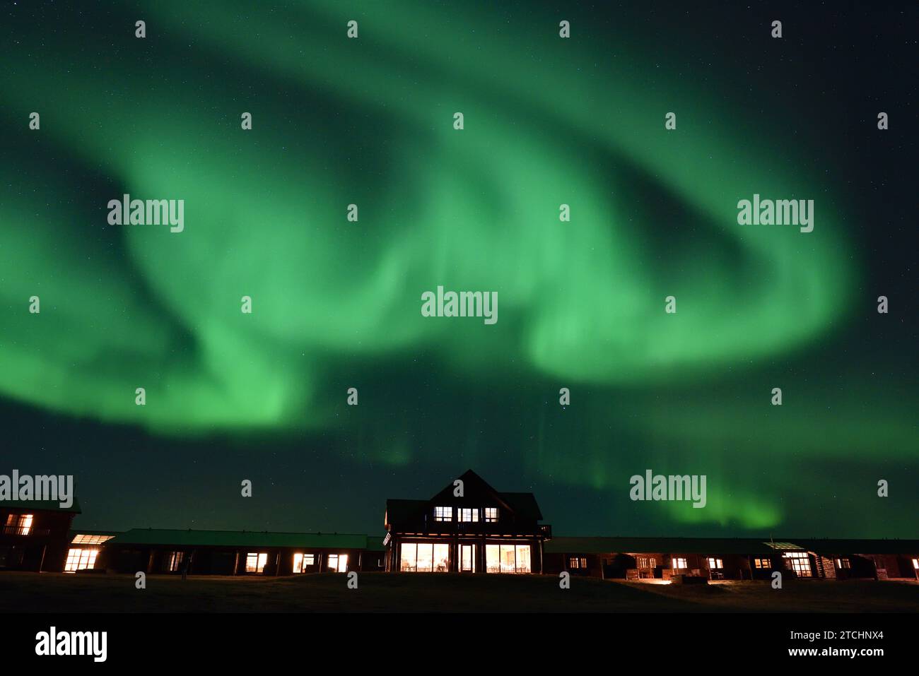 Aurora Borealis vom Hotel Ranga am 14. März 20023 Stockfoto
